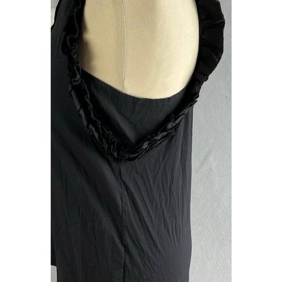 BCBGMAXAZRIA Women's Size XXS Ruffle Sleeveless Button-Down Shirt - Picture 8 of 10